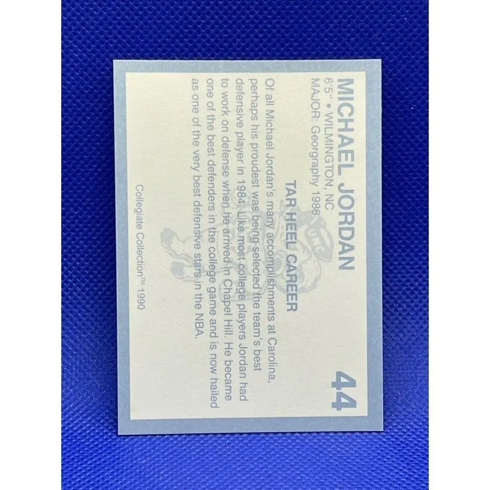 Michael Jordan Card 1990 Collegiate Collection North Carolina #44. Very Nice!